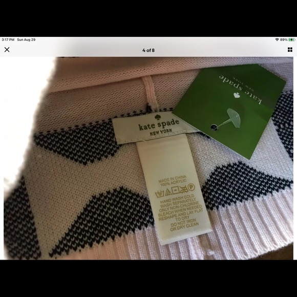 Kate Spade pink beanie knit hat NWT - Picture 5 of 8